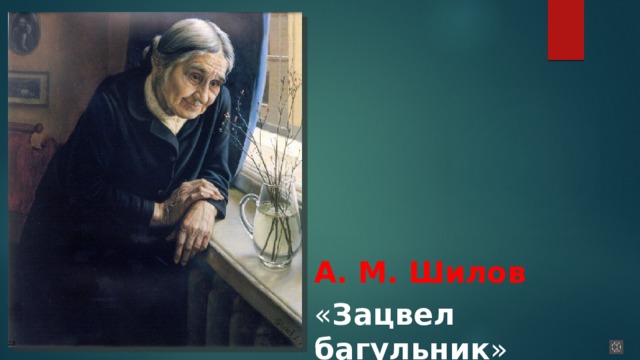 А. М. Шилов « Зацвел багульник »