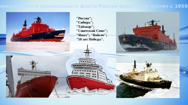 История атомного ледокольного флота России ведет свой отсчет с 1959 года 