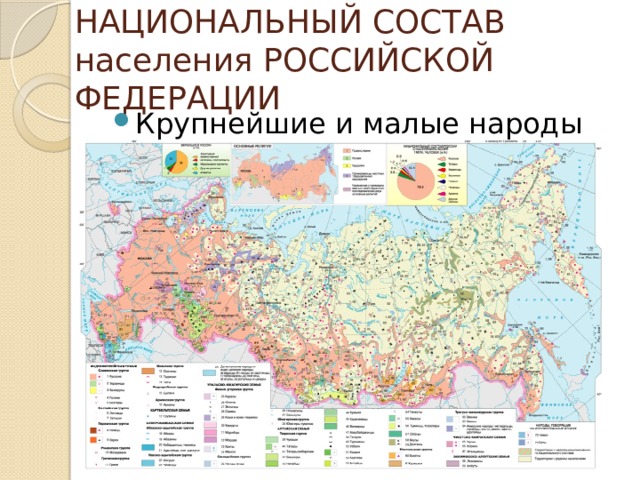 Карта народы россии 9 класс