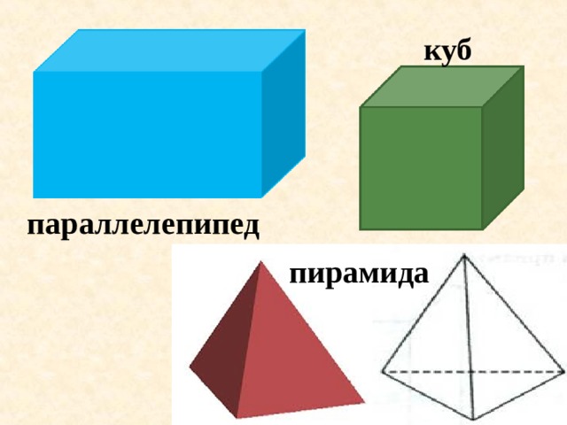 куб параллелепипед пирамида 