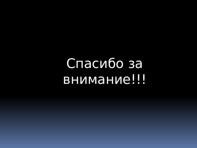 Спасибо за внимание!!! 