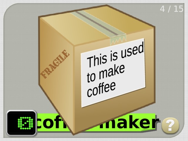 4 / 15 coffee maker 