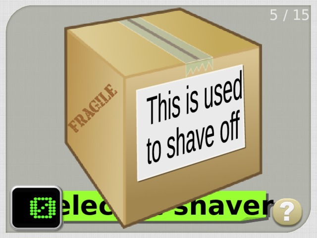 5 / 15 electric shaver 