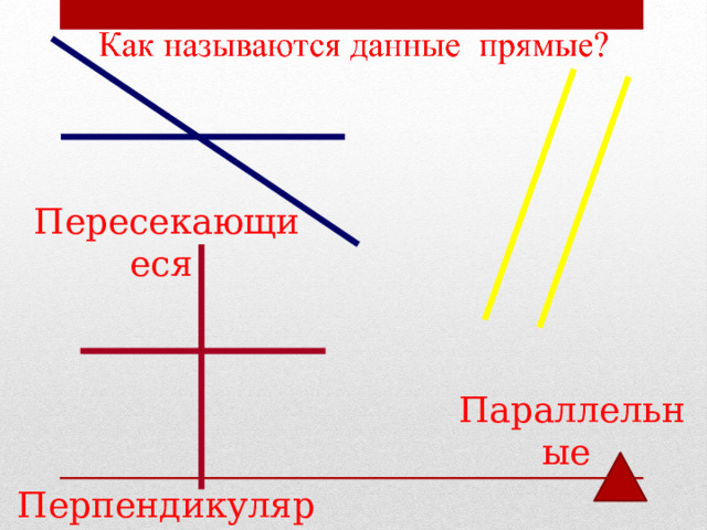 Пересекающиеся Параллельные Перпендикулярные 