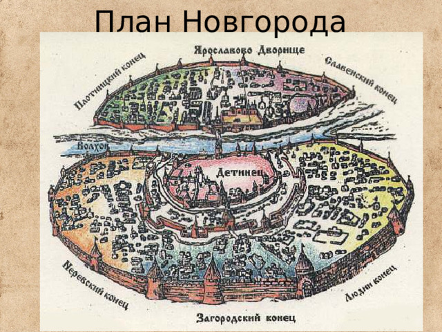 План Новгорода 