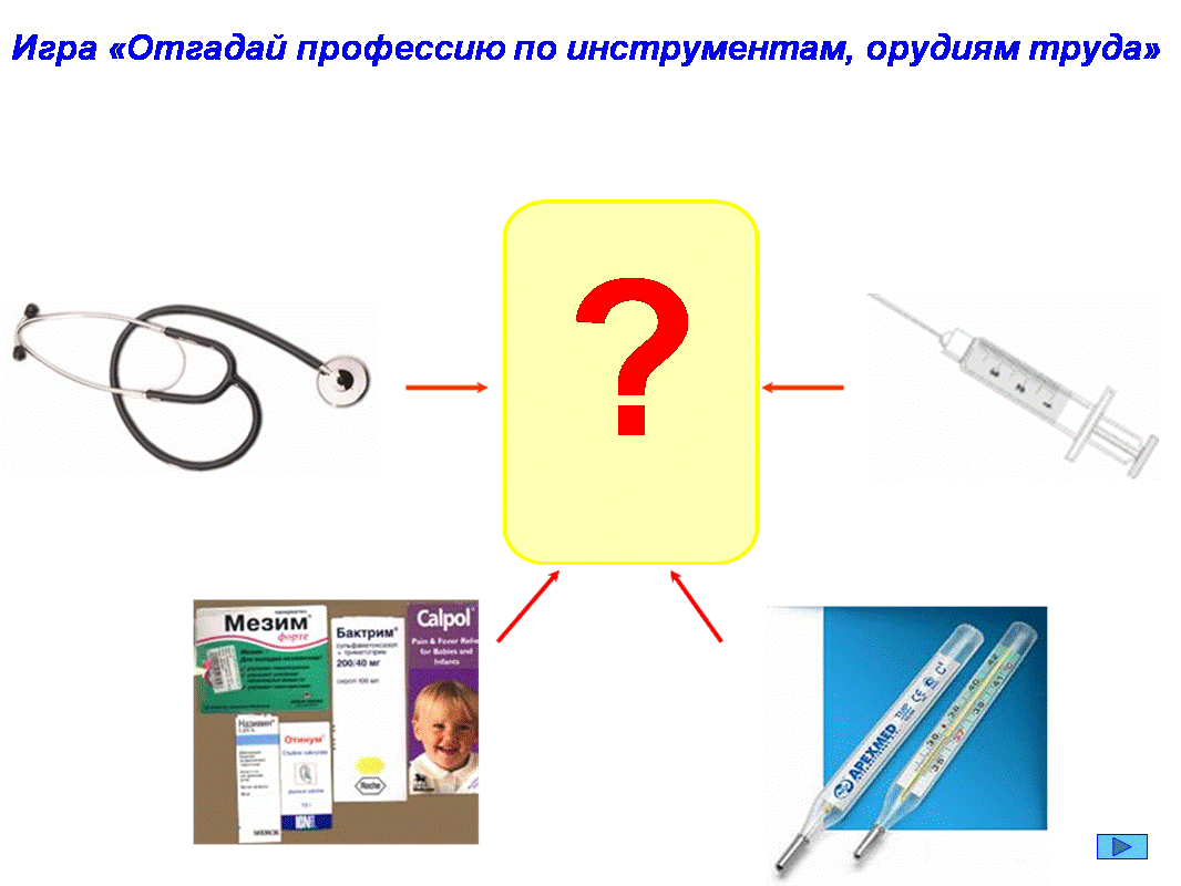 Угадай профессию по картинке для детей