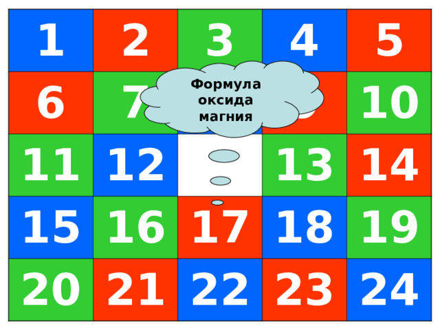 1 6 2 7 3 11 12 4 8 15 16 5 9 20 10 21 13 17 18 14 22 19 23 24 Формула оксида магния 