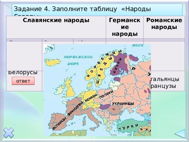 Германские романские славянские языки