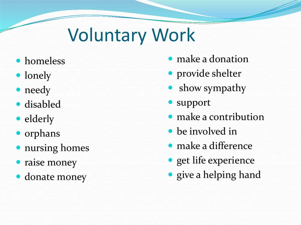 Kinds of programs. Volunteering вокабуляр. Types of Volunteer work. Kinds of volunteering work. Volunteering тема.