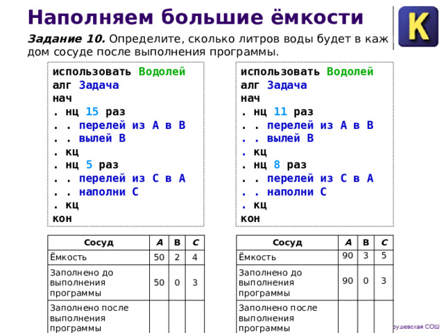 Перепишите следующую программу без ошибок и определите какое значение будет иметь переменная р после