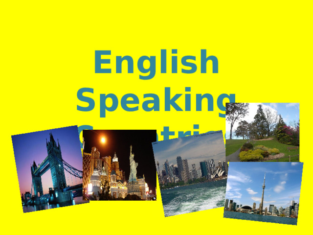 English Speaking Countries 