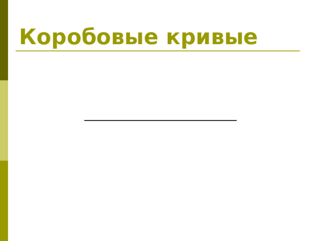 Коробовые кривые 
