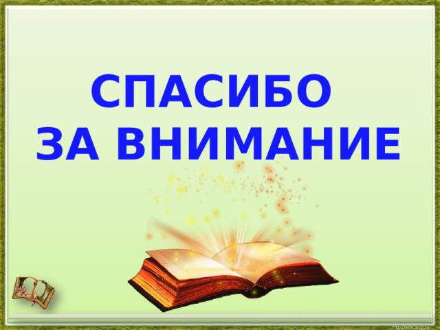  СПАСИБО  ЗА ВНИМАНИЕ 