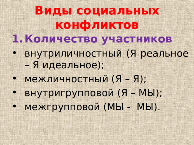 Конфликты по количеству участников. Конфликт по количеству участников. Конфликт по Кол ву участников.