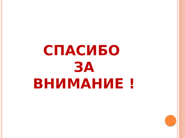 СПАСИБО  ЗА  ВНИМАНИЕ ! 