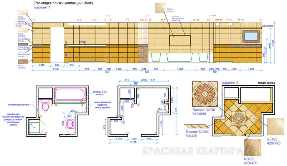 Способы установки и крепления фасонных плиток