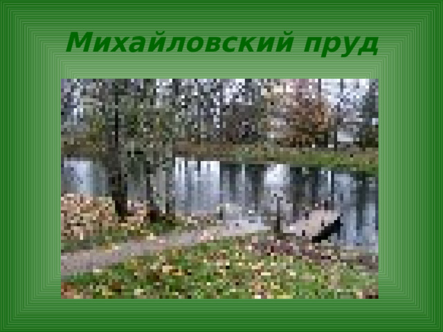 Михайловский пруд 