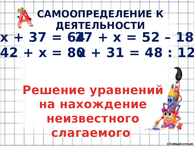 Нахождение неизвестного слагаемого 4 класс школа россии презентация