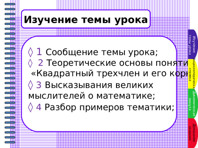 Исследование квадратного трехчлена презентация