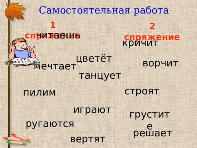 Вертел спряжение