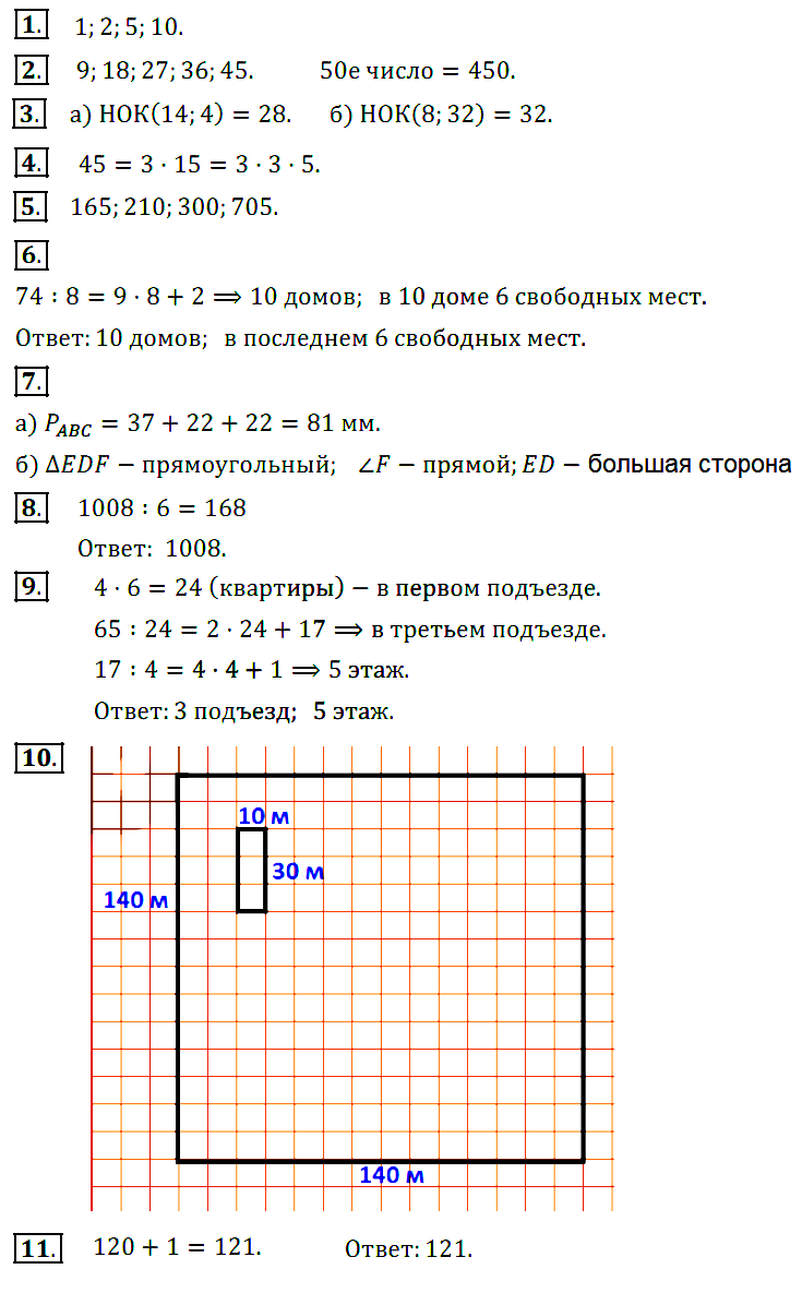 Контрольные работы_5класс с критериями оценки