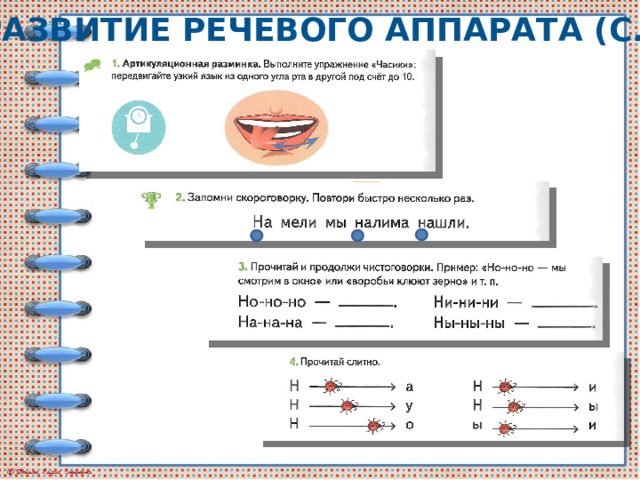 Развитие речевого аппарата (с.24) 