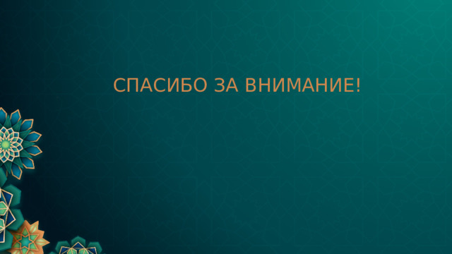 СПАСИБО ЗА ВНИМАНИЕ! 