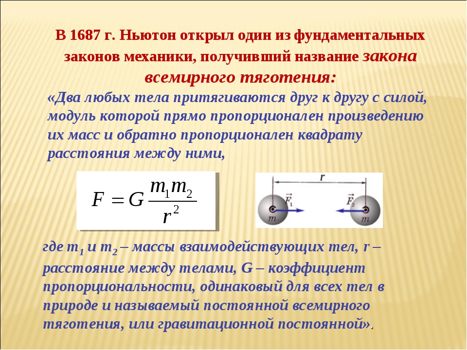 Презентация на тему законы всемирного тяготения