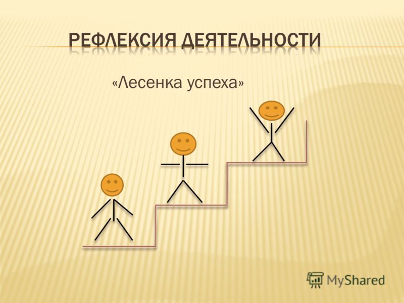 Рефлексия лестница успеха рисунок