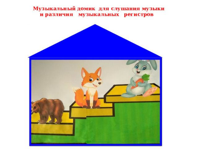 Музыкальный домик для слушания музыки  и различия музыкальных регистров 