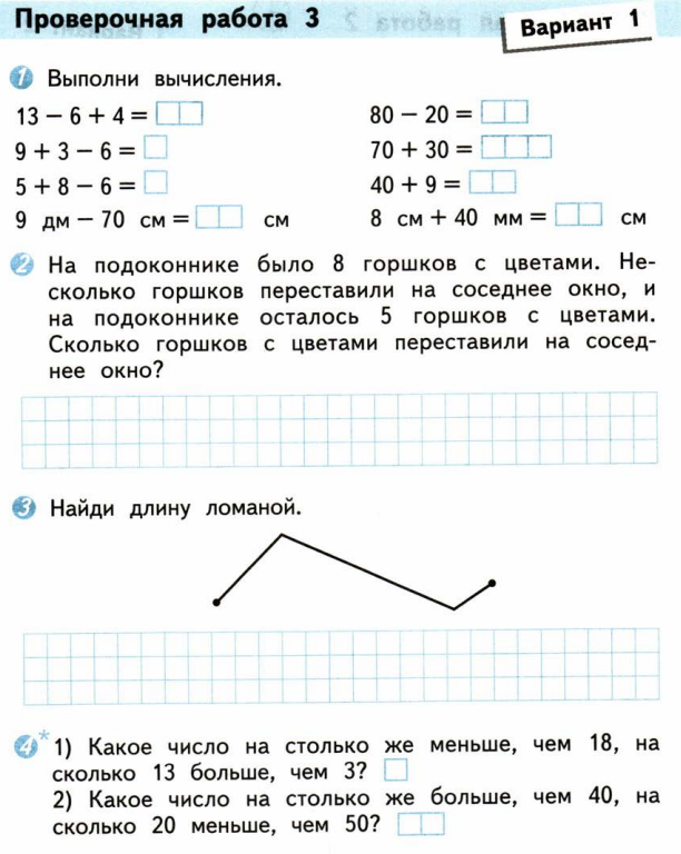 Проверочная работа по математике образец 6 класс