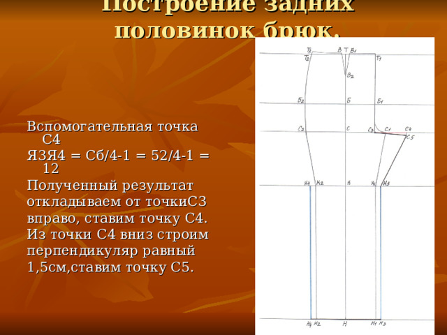 Чертеж основы м1 4