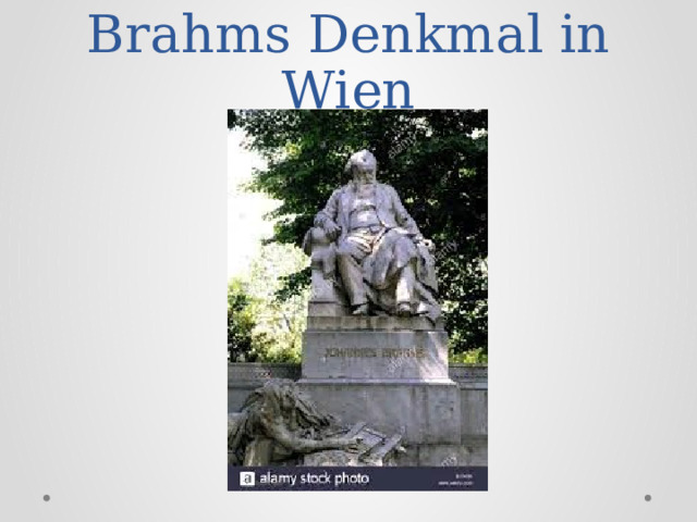 Brahms Denkmal in Wien 