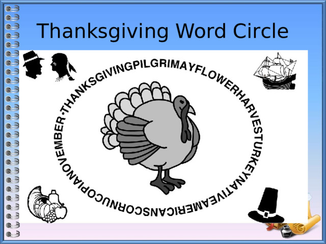 Thanksgiving Word Circle 