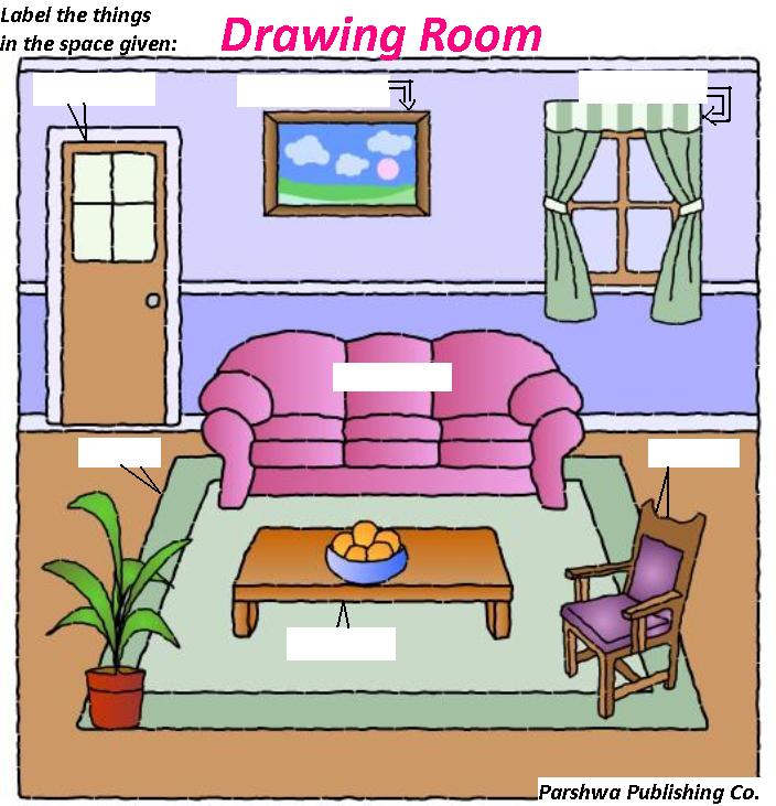 My flat my room. Living Room для детей. Картинка комнаты для описания. Карточки комнаты для детей. Картинка спальни для описания.