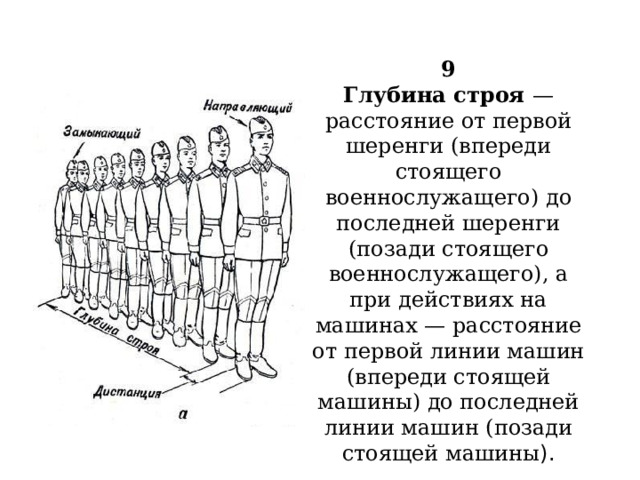 Заполненный строй