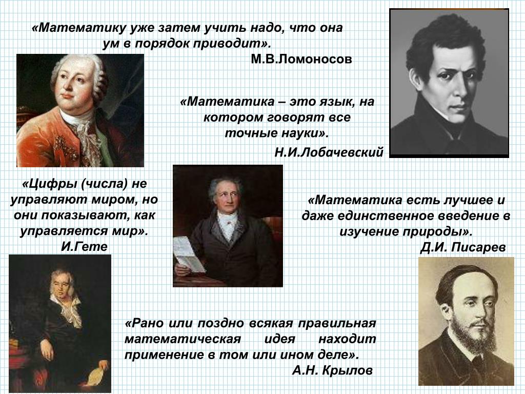 Числа не управляют миром но показывают как управляется мир числа миром показывают мир проект