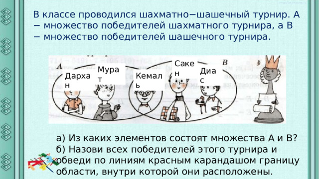 Объединение множеств 3 класс петерсон