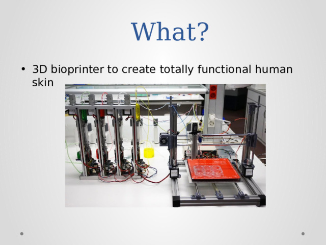  What? 3D bioprinter to create totally functional human skin 