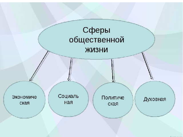 Схема сфера жизни общества