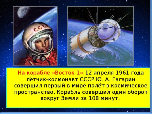 Как назывался корабль первого космонавта