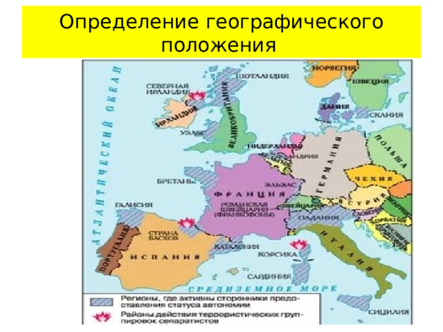 Определение географического положения 