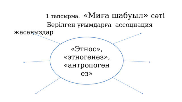 Қазақстандағы этногенез және этникалық процестер презентация