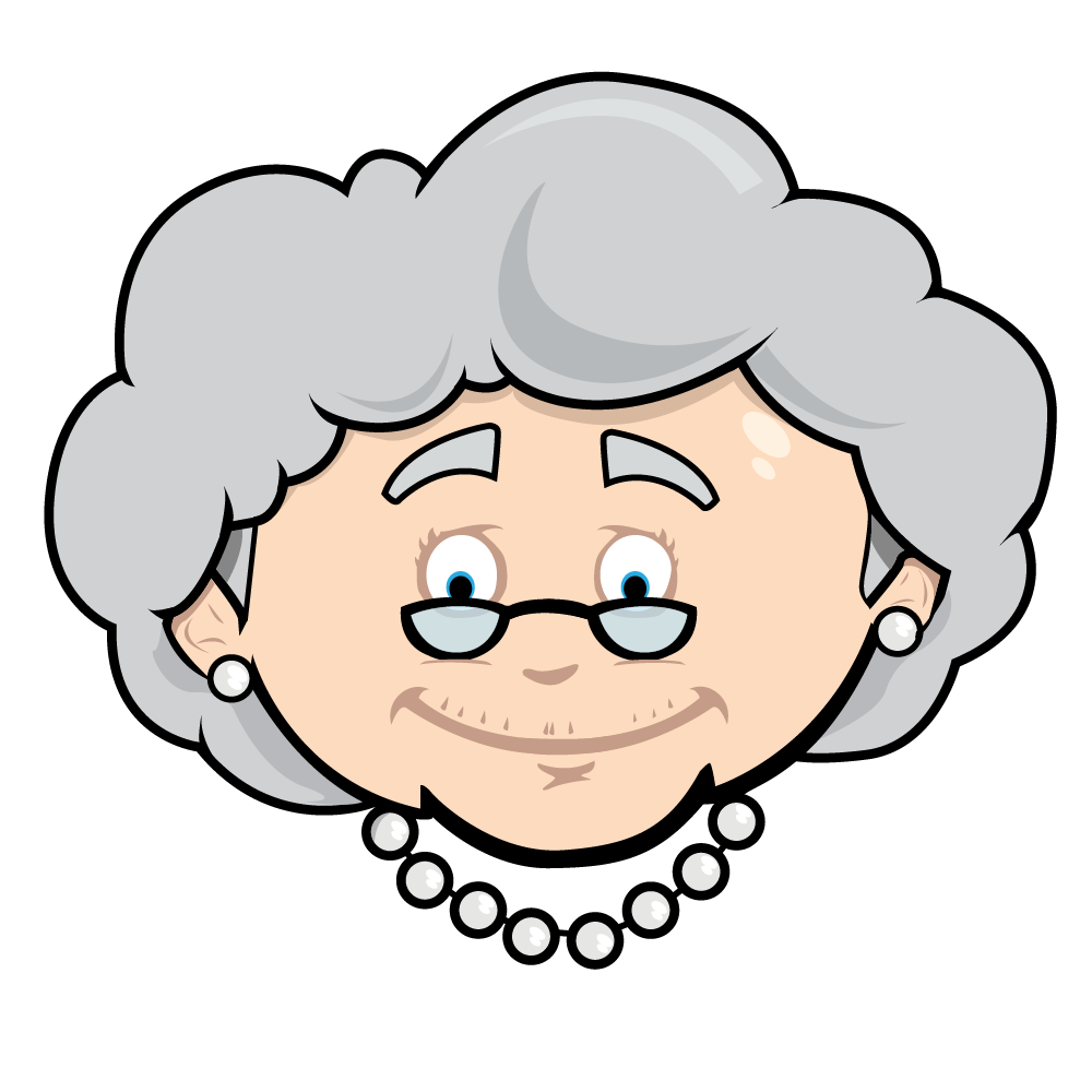 Grandma. Мультяшные бабушки. Мультяшное лицо бабушки. Бабушка рисунок. Голова бабушки.