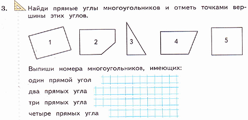 Технологическая карта урока по математике 1 класс многоугольники школа россии