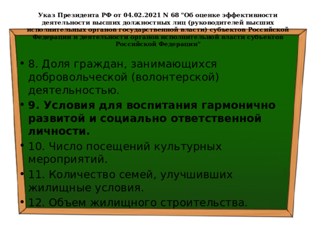 Указ Президента РФ от 04.02.2021 N 68 