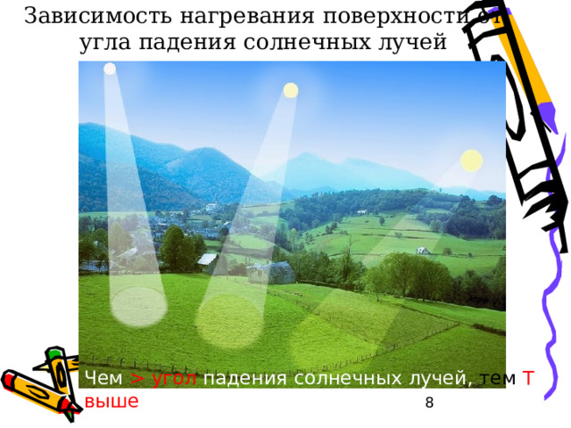 Солнечные лучи распространяются прямолинейно  