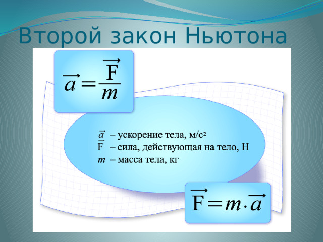 Второй закон ньютона презентация 8 класс