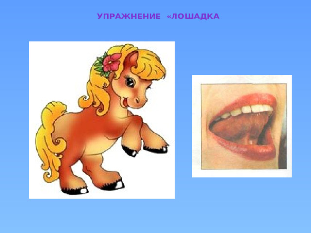 Картинка упражнение лошадка
