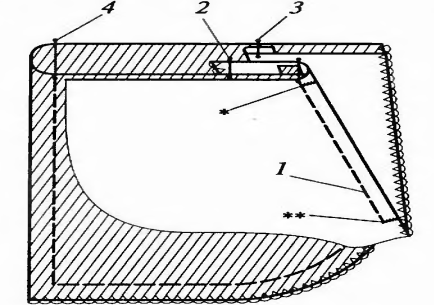 Схема кармана с отрезным бочком